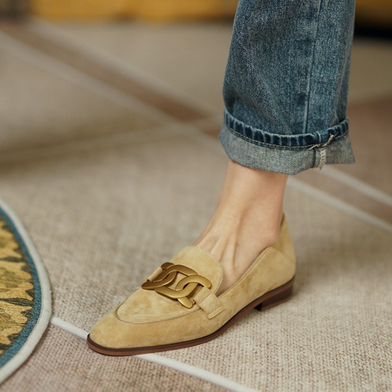 Women'S Shoes Popular - Zamszowe damskie mokasyny wiosna/jesień na niskim