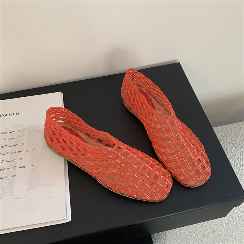 Jelly Sandal Women - 2025 Nowe płaskie sandały damskie z