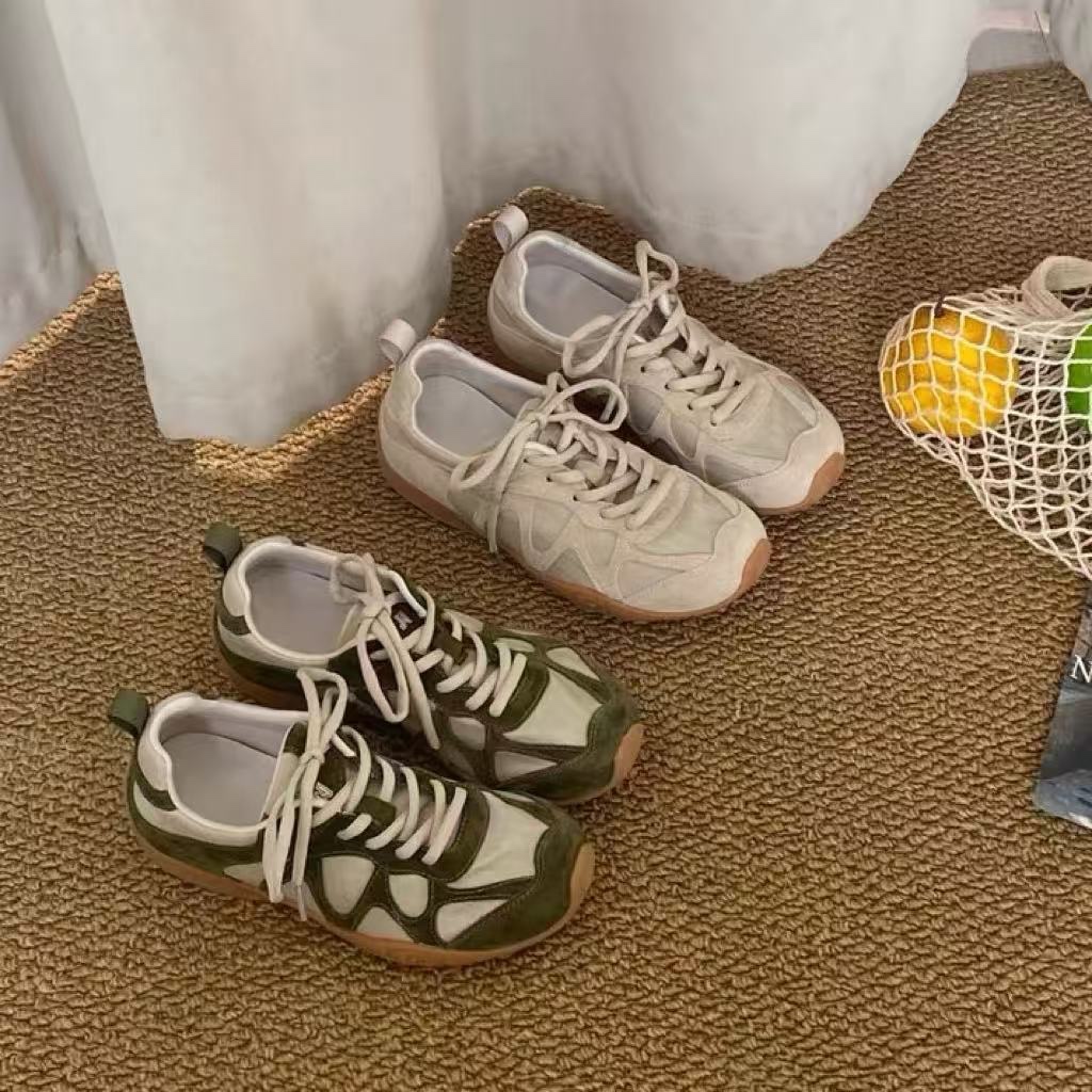 Women Shoes For Walking - Damskie sneakersy w stylu vintage z