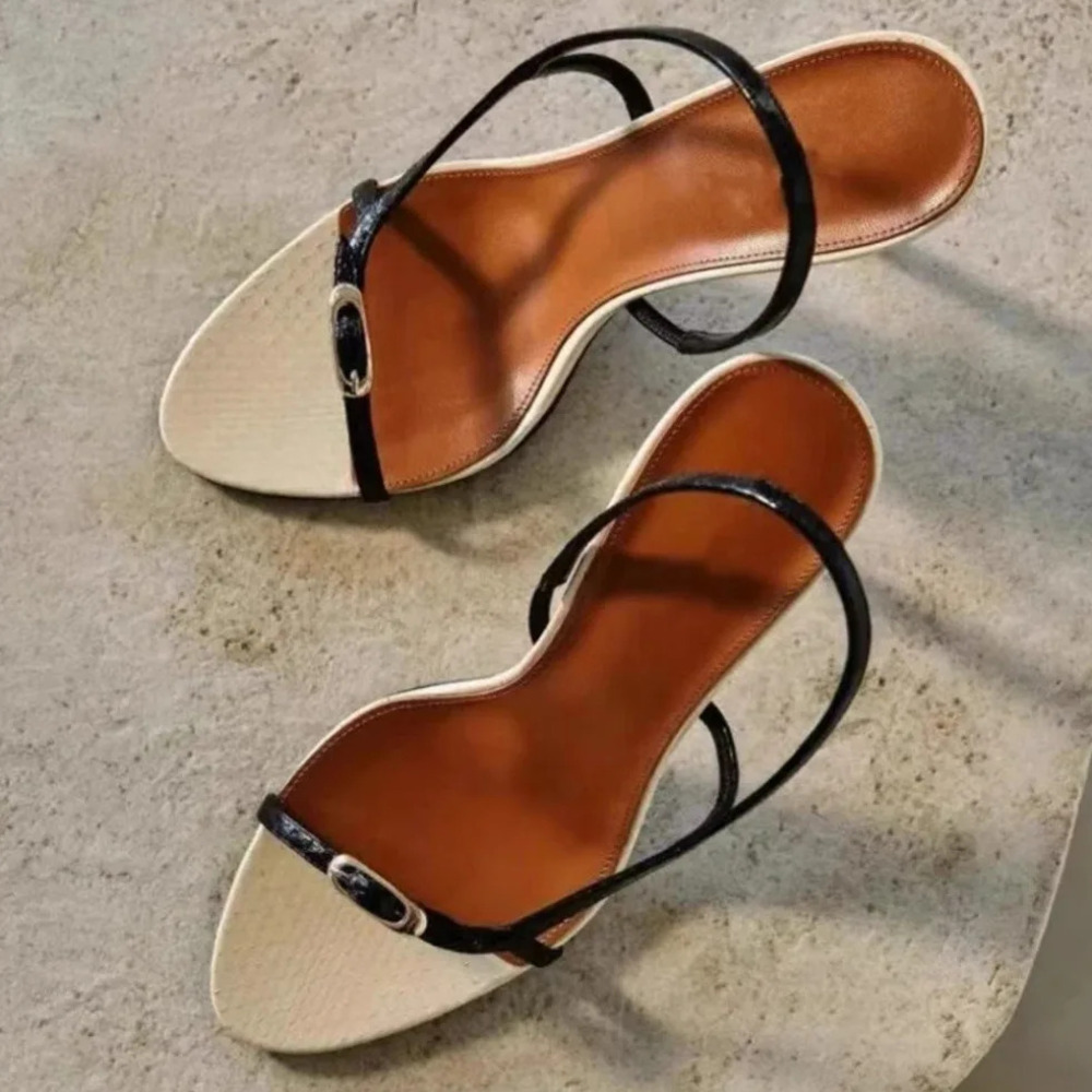 Women Shoes For Walking - Sandały na obcasie damskie z odkrytymi
