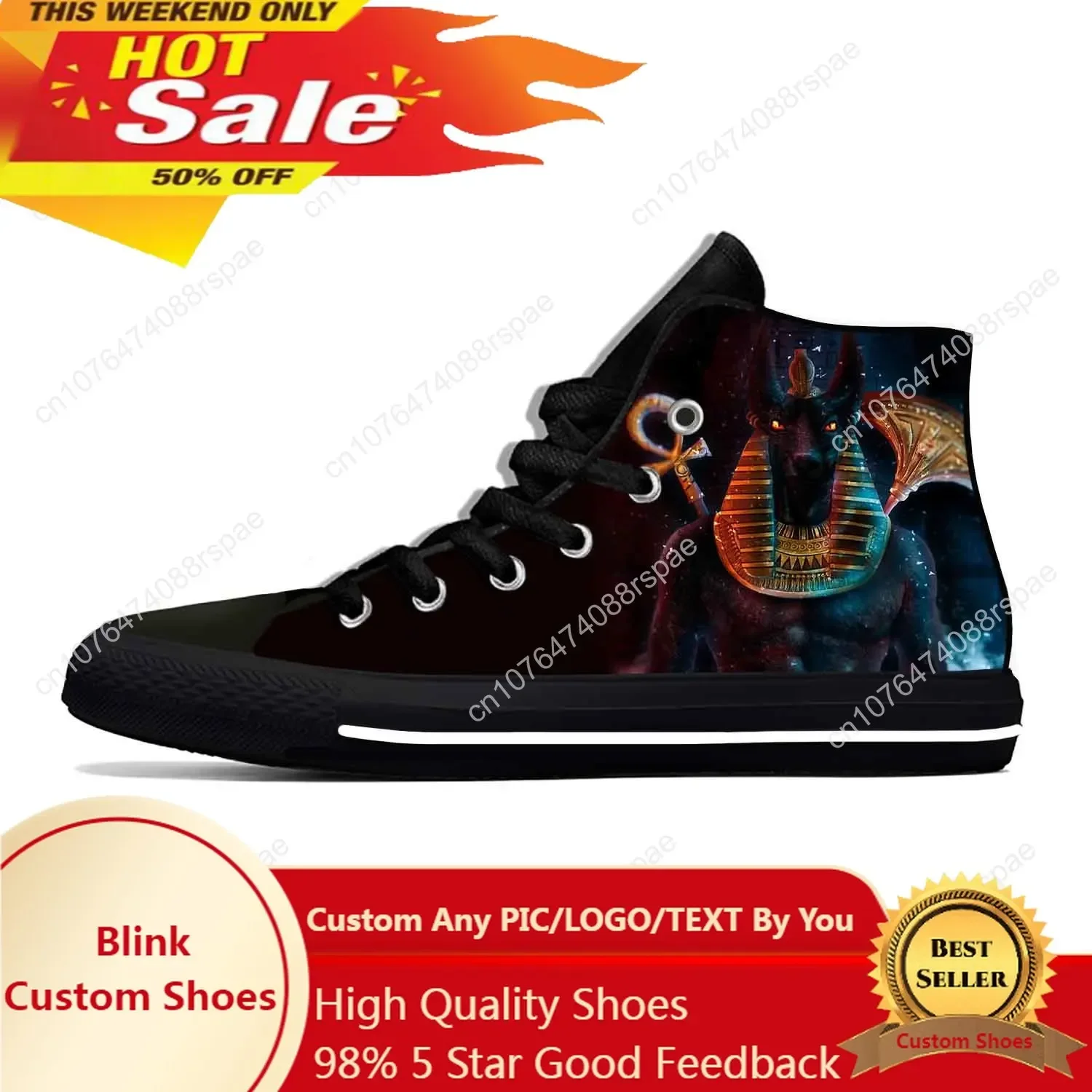 Women Shoes Egypt - Anubis, starożytny Egipt, egipski bóg, zabawne,