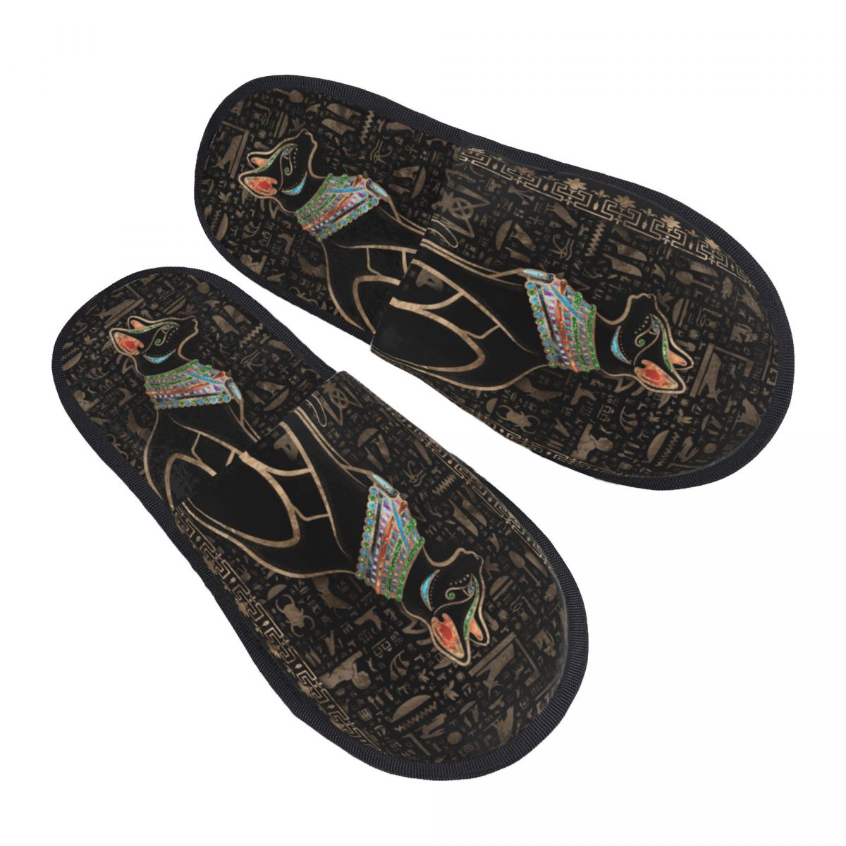 Women Shoes Egypt - Klapki hotelowe dla kobiet z motywem