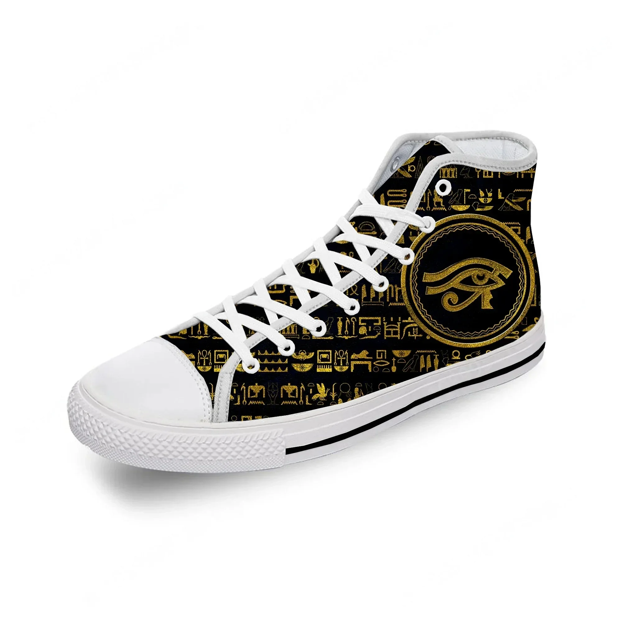 Women Shoes Egypt - Buty płócienne z wysoką cholewką, z