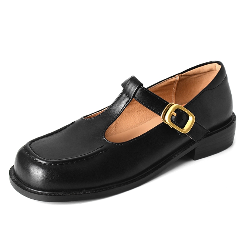 Women Shoes For Walking - Damskie casualowe baleriny ze skóry naturalnej,