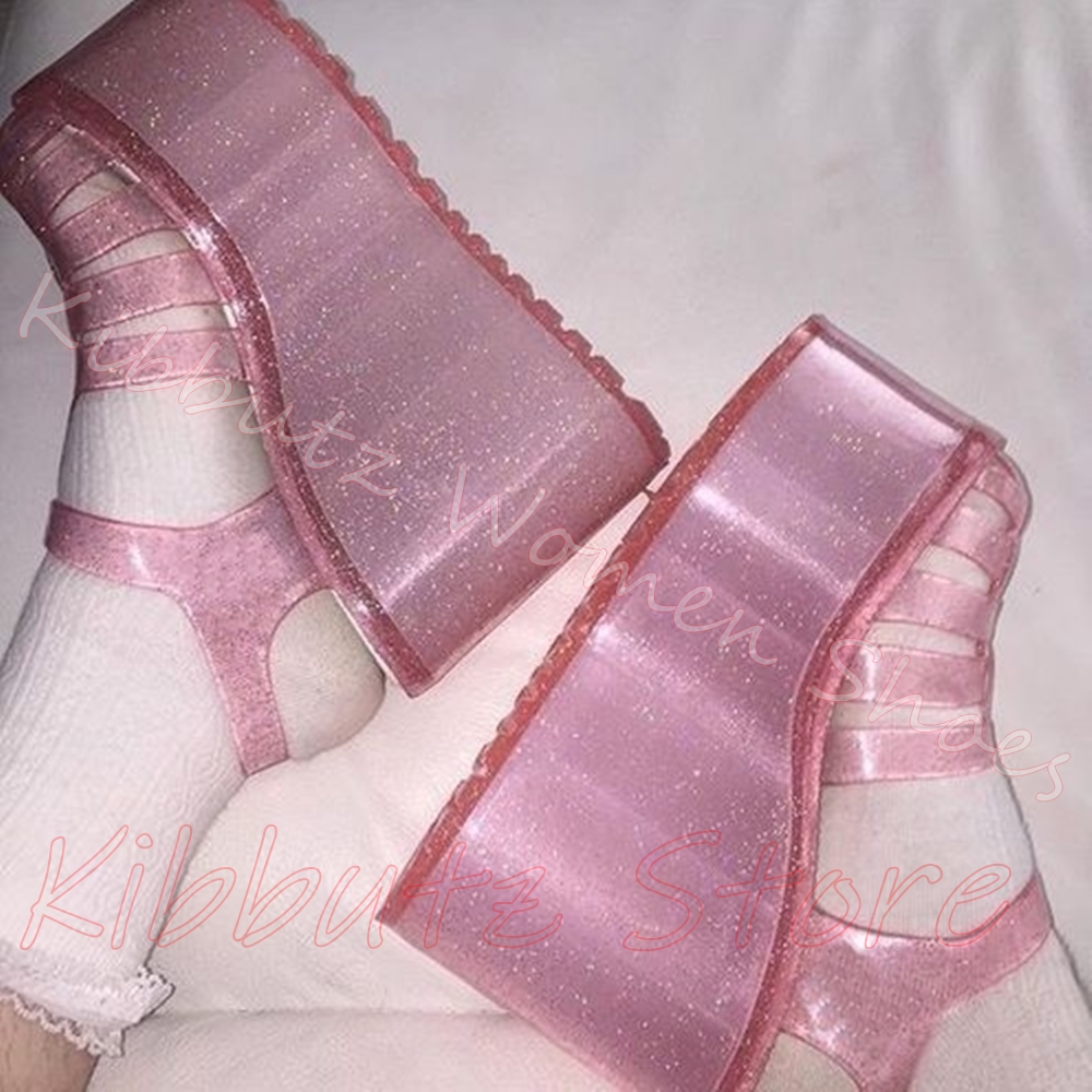 Sandały na platformie z brokat – Jelly Sandal Women recenzja i cena
