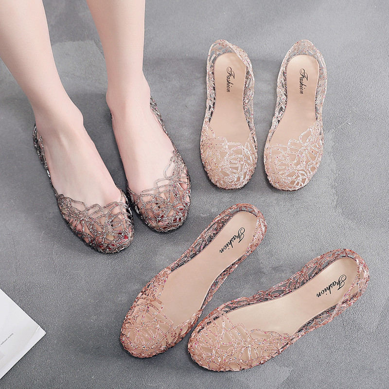 Damskie letnie płaskie sandały – Jelly Sandal Women recenzja i cena