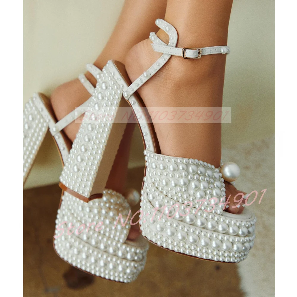 Damskie białe sandały na platf – Ankle Strap Heels recenzja i cena