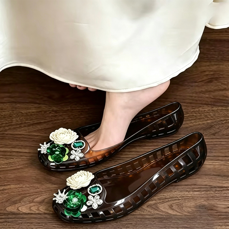 Luksusowe Duże Kryształowe Kwi – Jelly Sandal Women recenzja i cena