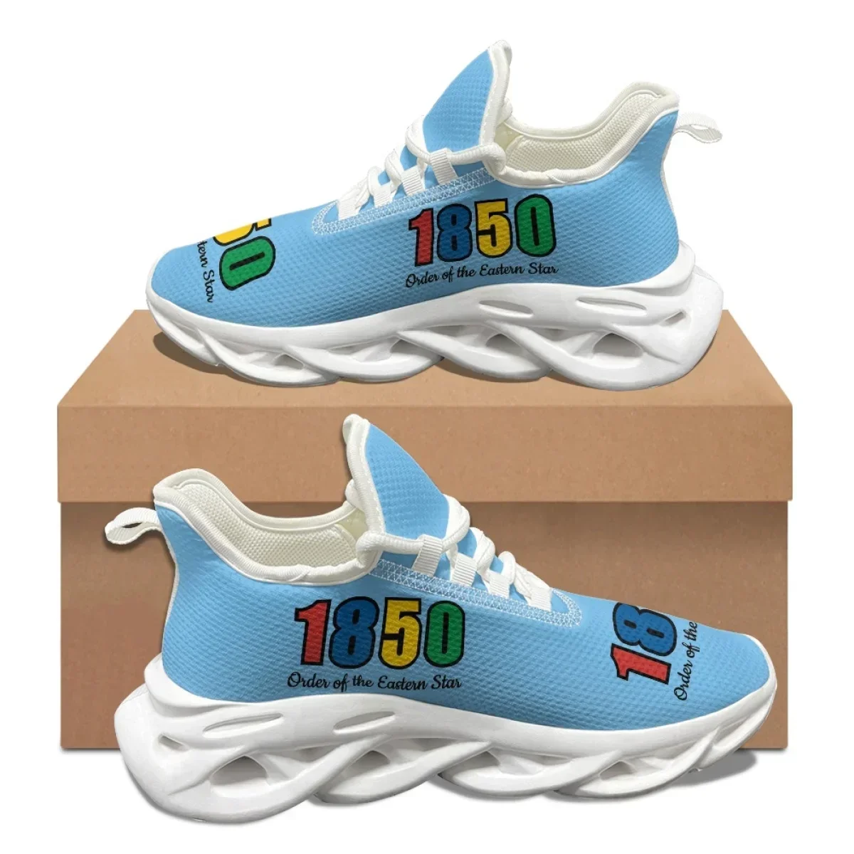 Błękitne buty z pentagramem OE – Women Shoes Tennis recenzja i cena