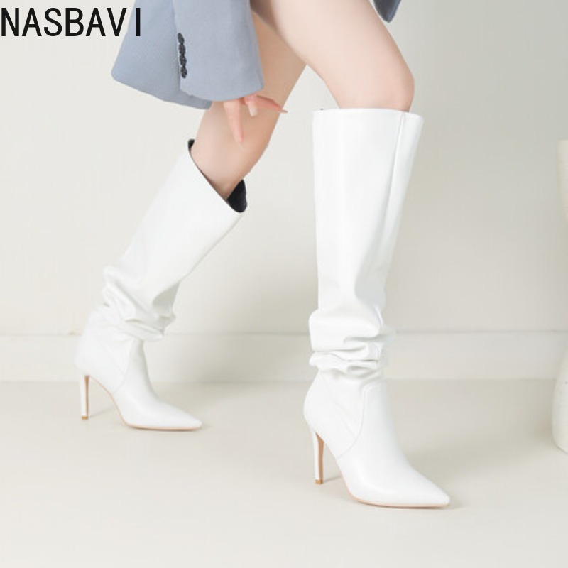 NASBAVI Czarne Szpiczaste Luks – Zip Up Boots Short recenzja i cena