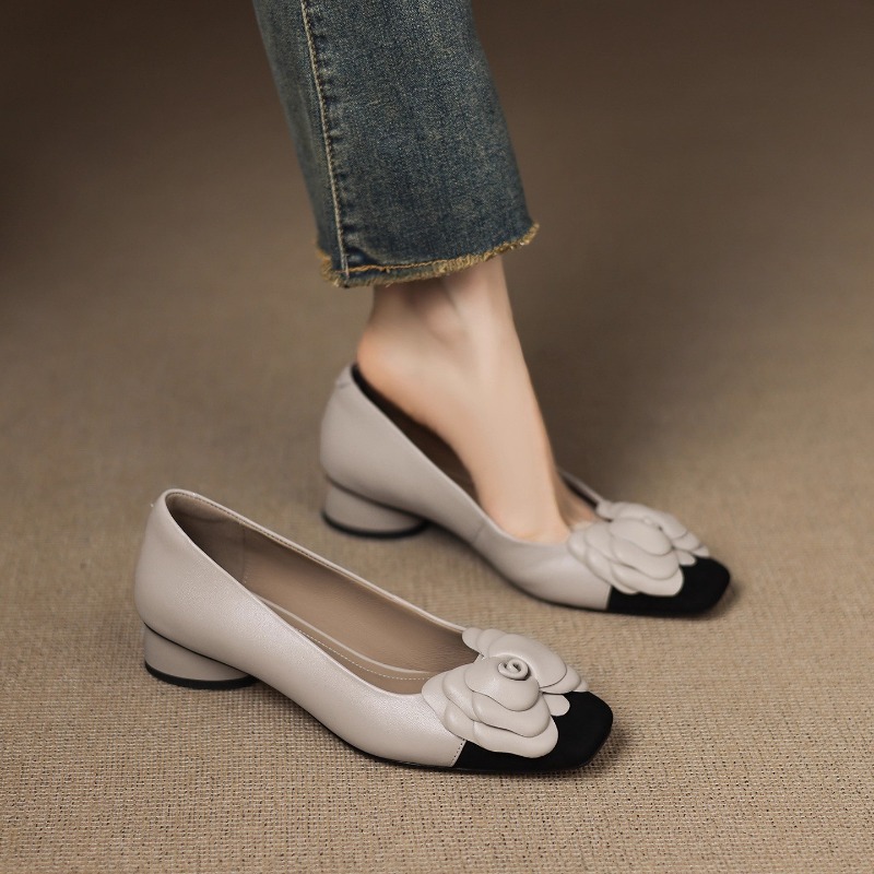 Francuskie czółenka na niskim  – Women'S Shoes Kitten Heels recenzja i cena