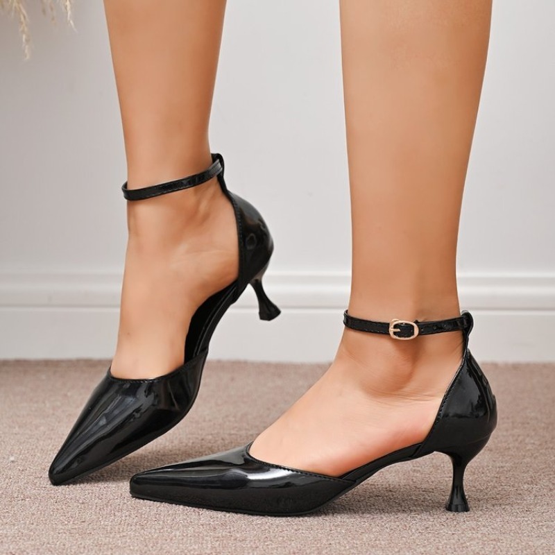 Czółenka damskie z ostrym nosk – Women'S Shoes Kitten Heels recenzja i cena
